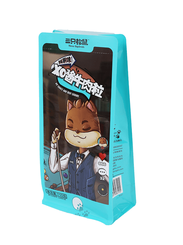 Saco de impressão personalizado com zíper em cima para embalagem de alimentos