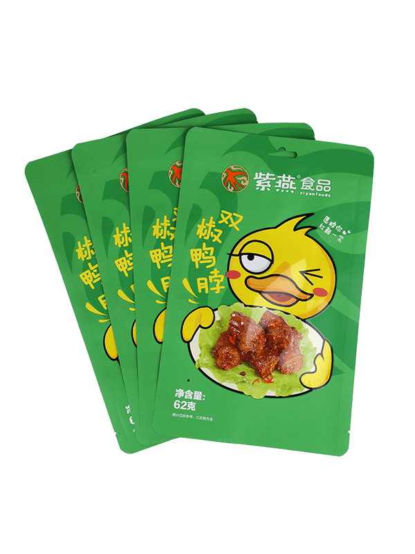 Saco de embalagem de plástico para lanches com acabamento fosco de qualidade alimentar de laminação