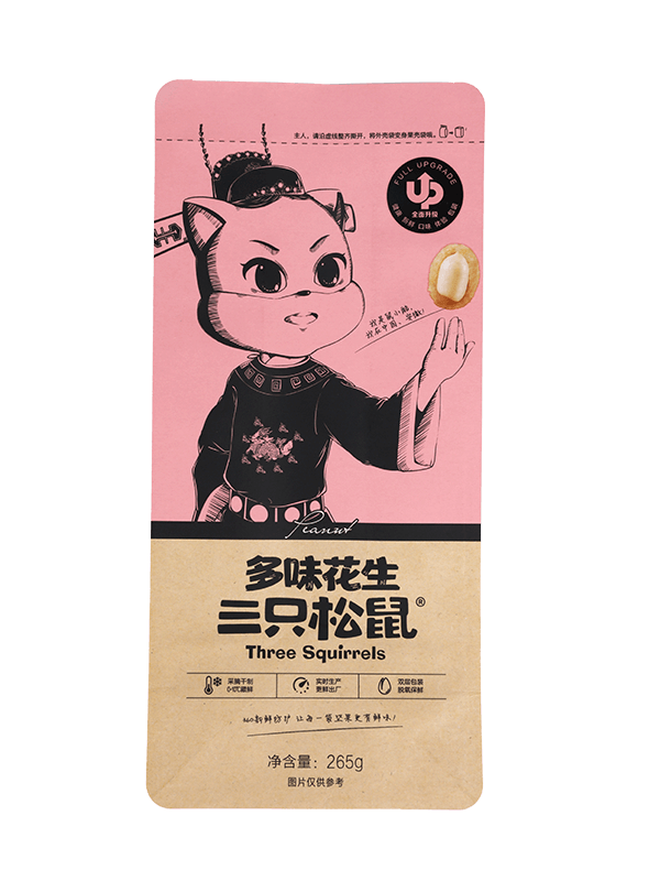 Saco de plástico de design novo com impressão personalizada para embalagens de salgadinhos